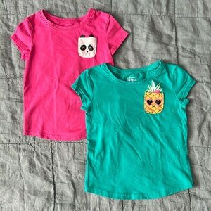 Set of Jumping Beans 2T pocket tshirts
